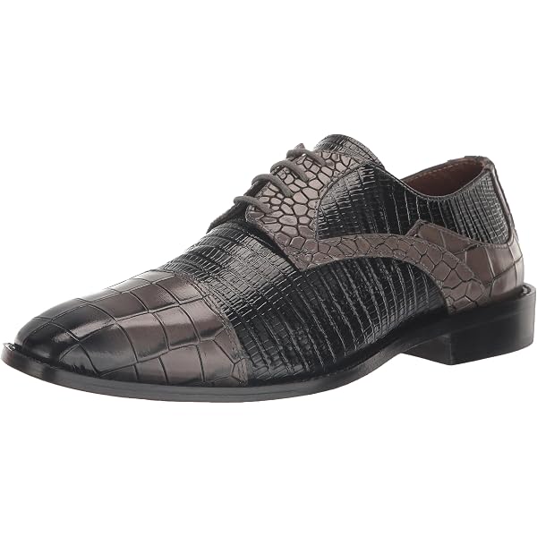 Chaussures De Ville Stacy Adams En Cuir Noir - Taille 11 M, Style Oxford, Occasion Comme Neuve