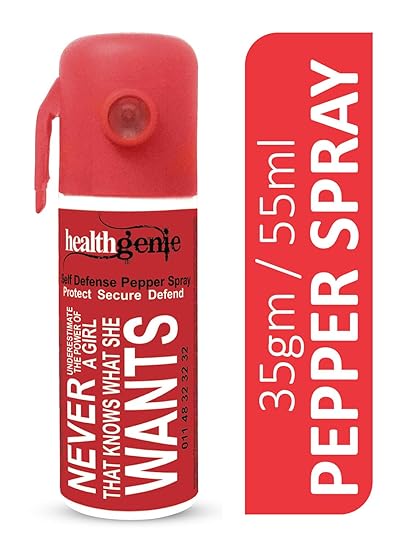 Healthgenie Pepper Spray, upto 10 feet range 35 gms of dispensable pepper spray