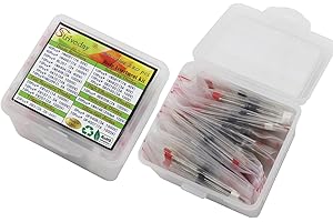 STRIVEDAY 20 Value 280 pcs Diode Assortment Kit Contain Rectifier/Fast Recovery/Schottky/Switching Diode