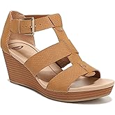 Dr. Scholl's Shoes Women's Barton Wedge Platform Sandal,Saddle Snake Print,7 Wide