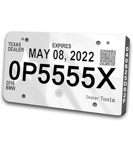 Customize License Plate Blank Printable Car Dealer Tear Resistant