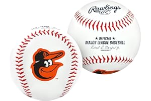 JARDEN SPORTS LICENSING Rawlings MLB Baltimore Orioles Team Logo Baseball, White, 1