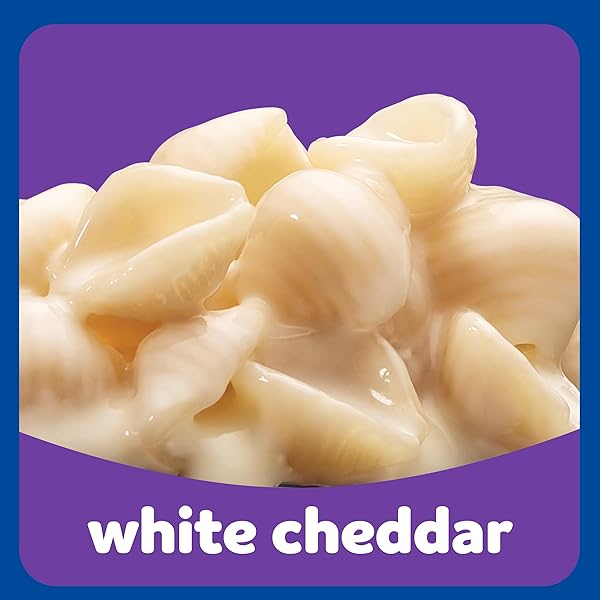 KRAFT MAC & CHEESE, 1 BOX, FOR EASY DINNER OR DINNER SIDES, WHITE CHEDDAR, NO ARTIFICIAL FLAVORS, PRESERVATIVES OR DYES, 7.3 OZ
