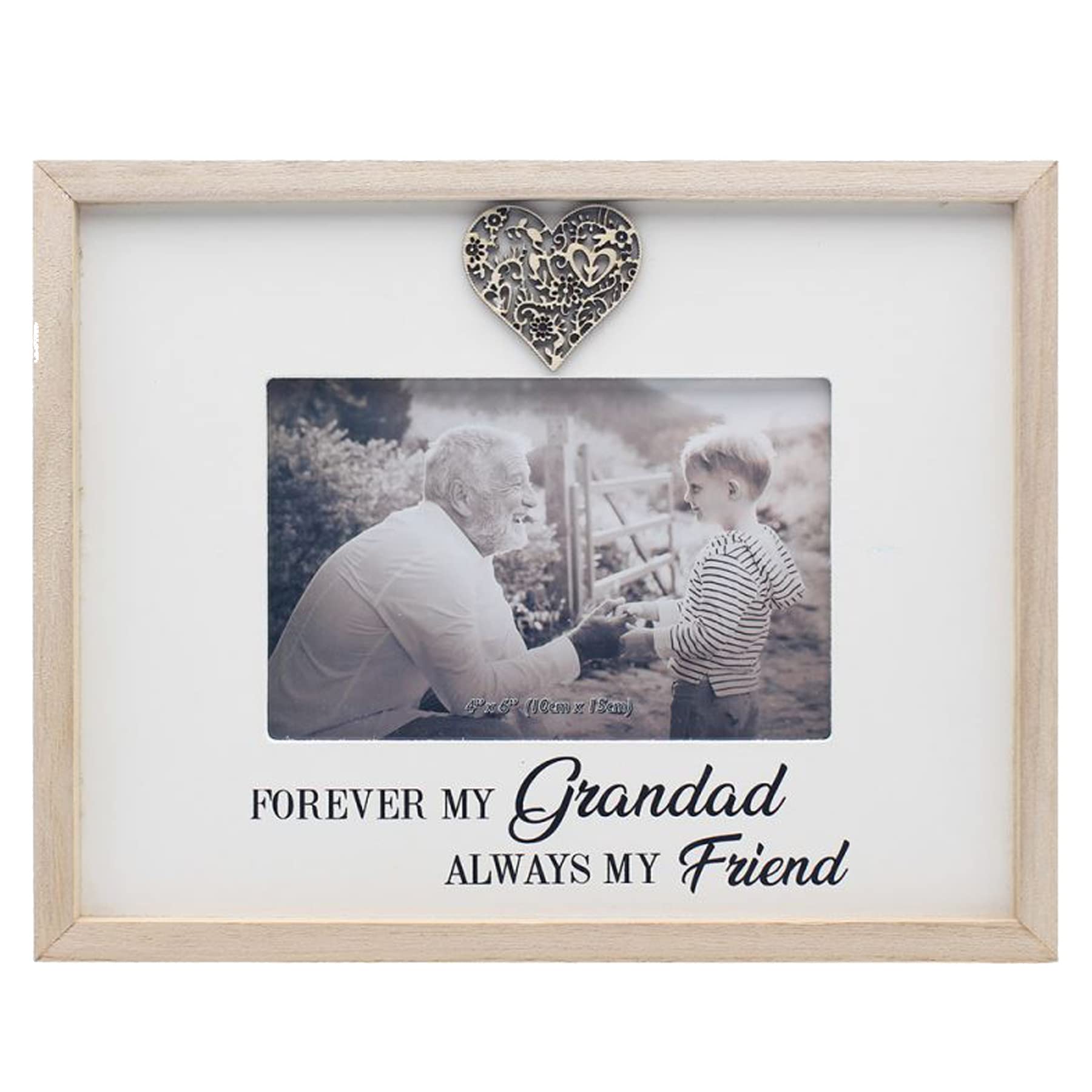 lesser and pavey LP48447 Sentiment Grandchildren Design Frame | Wood and White Accessory, Multi-Color