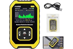 AYATTECY Geiger Counter Nuclear Radiation Detector. Portable Handheld Radiation Dose Alarm with LCD Display, and Beta Gamma X-ray Rechargeable Radiation Monitor Meter, 5 Dosage Units Switched