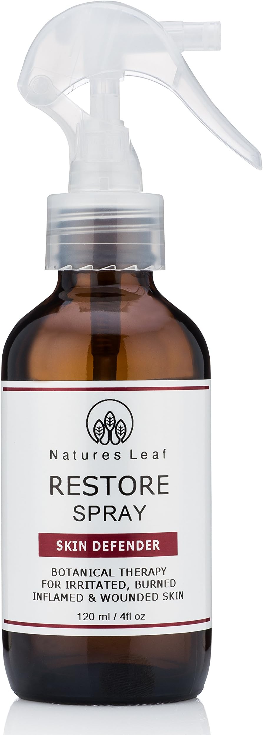 Restore Spray/Topical Relief/Calms & Cools/Reduces Redness/Soothes Stings Itching & Burns/For All Skin Types/Organic Aloe Vera Gel/Botanical Extracts / 4 fl oz