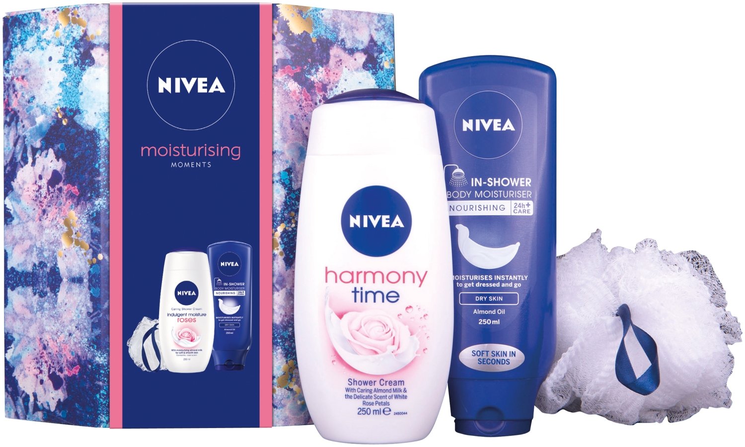 Nivea Moisturising Moments Gift Set for Women 2Piece Shower Gel