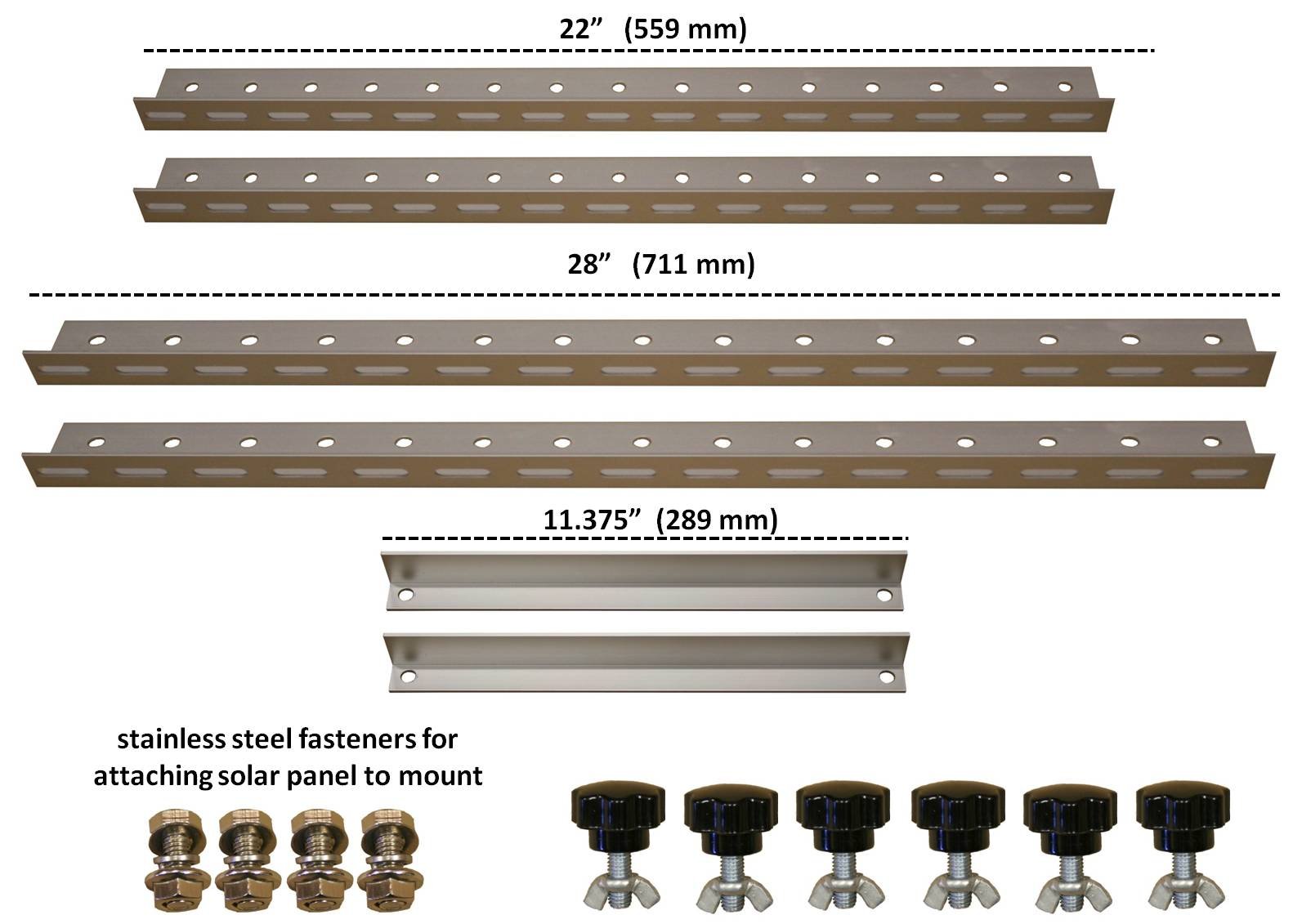 RV Boat Accessories Solar Panel Roof Rack Mount Adjustable Mounting