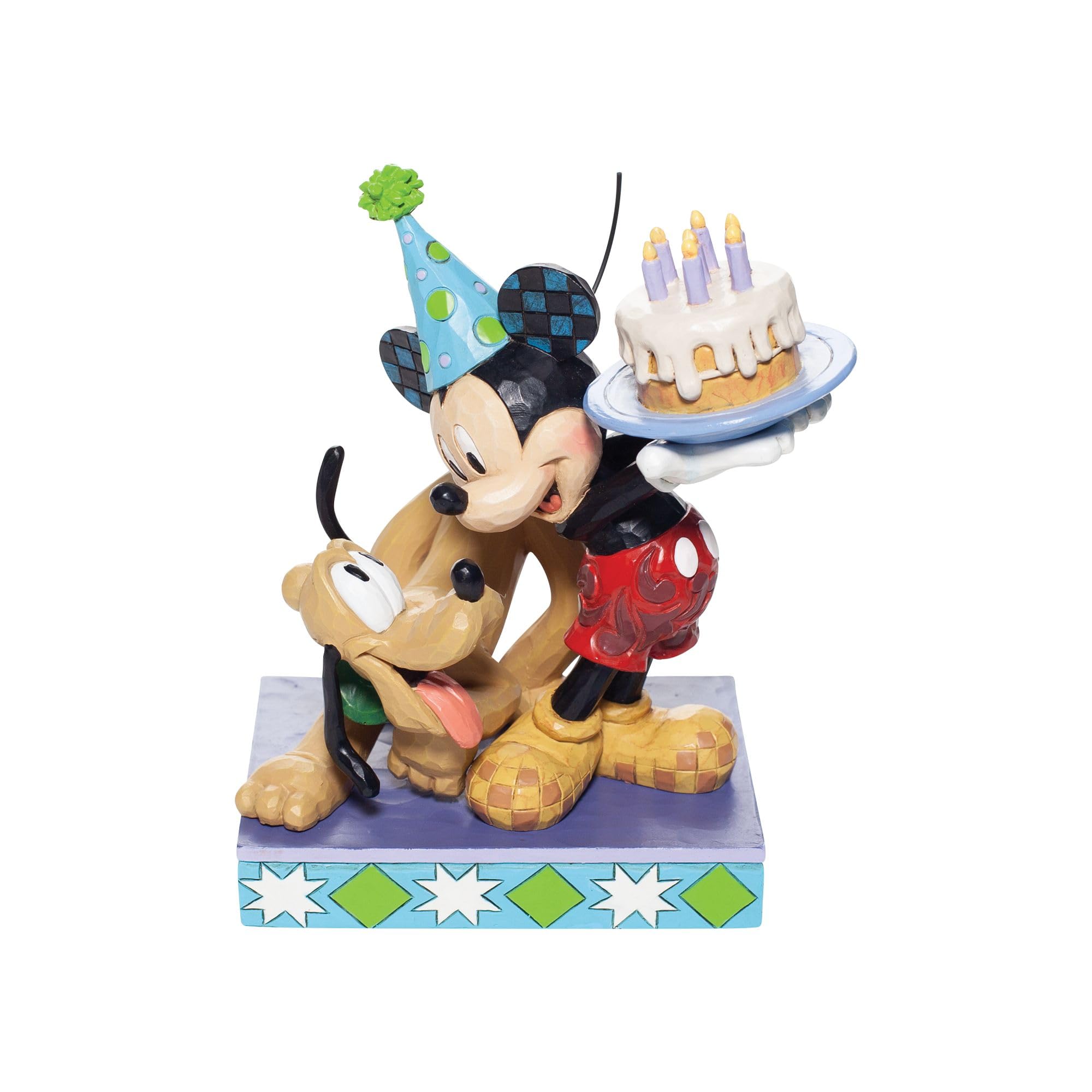 Disney Traditions Jim Shore Pluto And Mickey Birthday Fig Figurine
