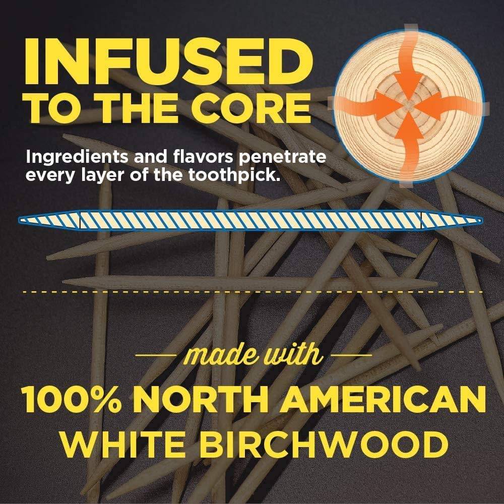 Xero Picks Wellness Infused Flavored Toothpicks, 100 Picks (5 Pack) (Variety) Vitamin C, Elberberry, Zinc, Gluosamine - Image 4