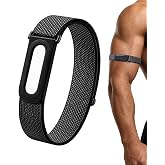 Nylon Sport Bicep Bands Compatible with Google Fitbit Air Band | Soft Breathable Micro-Adjustable Performance Loop Band Arm Strap for Fitbit Air Tracker Men Women