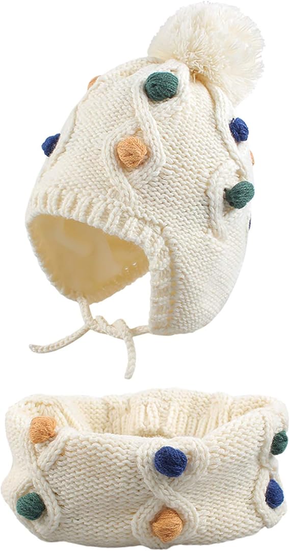 baby girl hat and scarf set