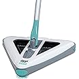 Zippi Sweeper Standard - 2025 New and Improved Lightweight Sweeper, Perfect for Short Carpet Hardwood and Tile, Triangular Design Allows for Sweeping in Corners, LED Light, 30 Minutes Cleaning Time