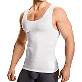 TAILONG Compression Shirt Men - Slimming Undershirt Body Shaper Vest, Compression Tank Top Shapewear Tummy Control