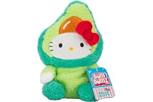BumBumz 7.5-inch Hello Kitty FruitBumz Plush - Sanrio Hello Kitty Dressed as an Avocado Collectible Toy - from The Makers of Original Squishmallows