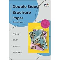 Amazon.com : PPD 100 Sheets Inkjet Glossy Brochure and Flyer