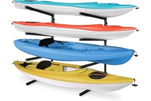 Yes4All Kayak Storage Rack Kayak Wall Mount Rack 400lbs 4 Adjustable Levels Kayak Rack for Outdoor, Indoor Kayak Storage Rack