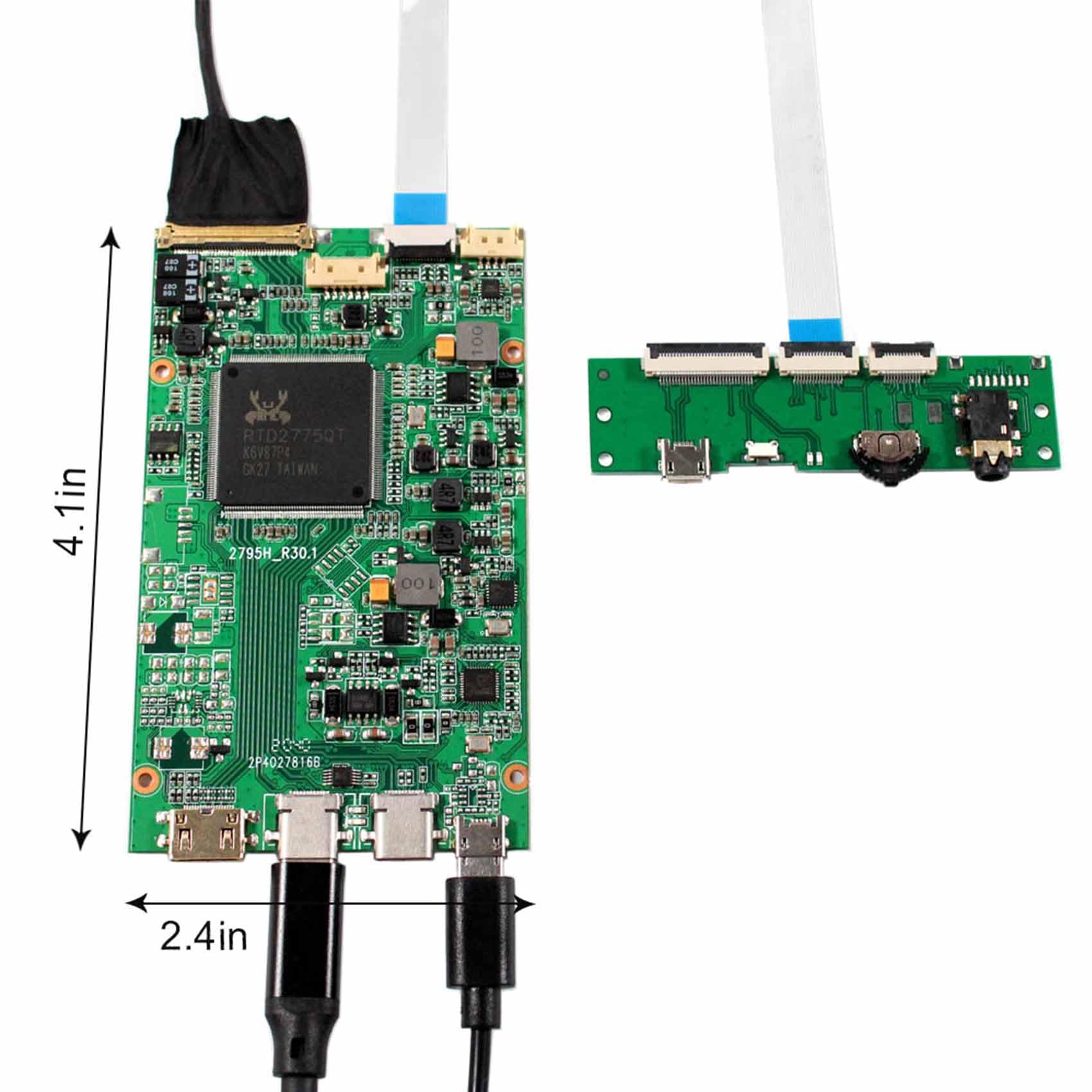 VSDISPLAY 14 Inch NV140XTM-N52 IPS LCD Screen 3840x1100 14'' Display Panel with USB C LCD Controller Board VS-RT2795T4K-V5