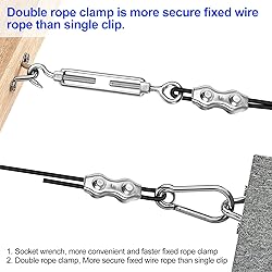 BLIKA String Light Hanging Kits, 250FT Coated