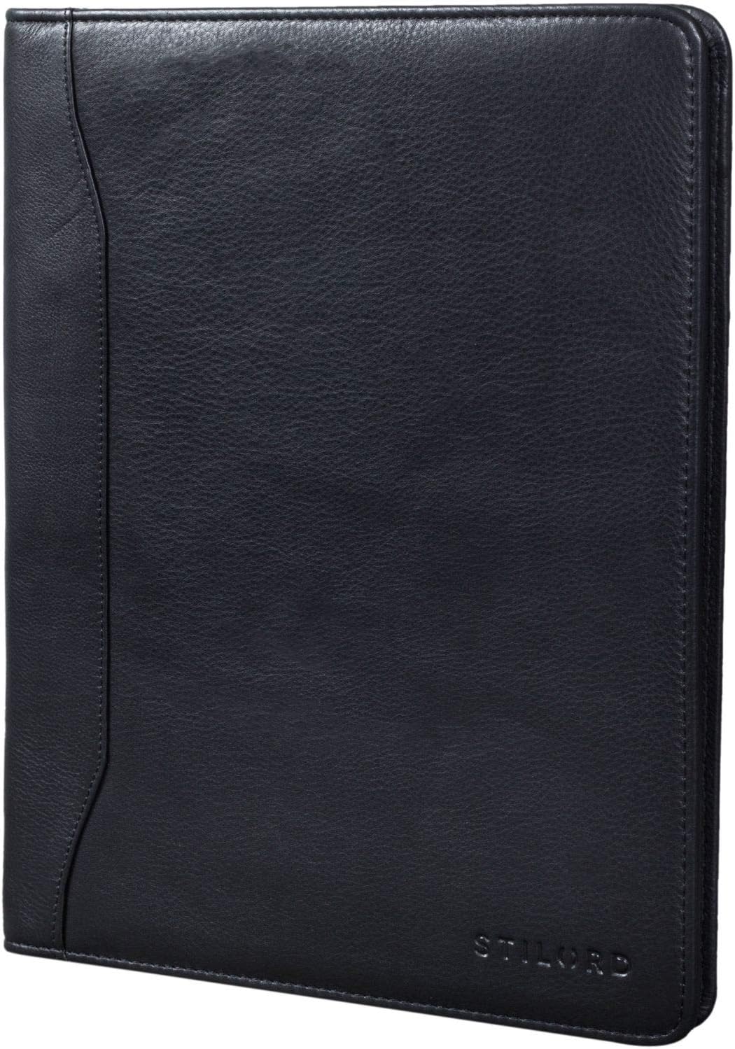 STILORD 'Scott' Vintage Leather Document Folder, Black