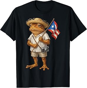 Coquí Frog Tourist Puerto Rico Puerto Rican T-Shirt