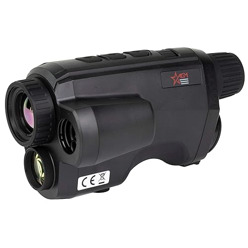 AGM Global Vision Fuzion LRF TM25-384 Thermal Monocular with Laser Rangefinder Ideal for Night Hunting Thermal Imaging Monocular 25 mm Lens Heat Vision Hunting monocular with Thermal Infrared Vision