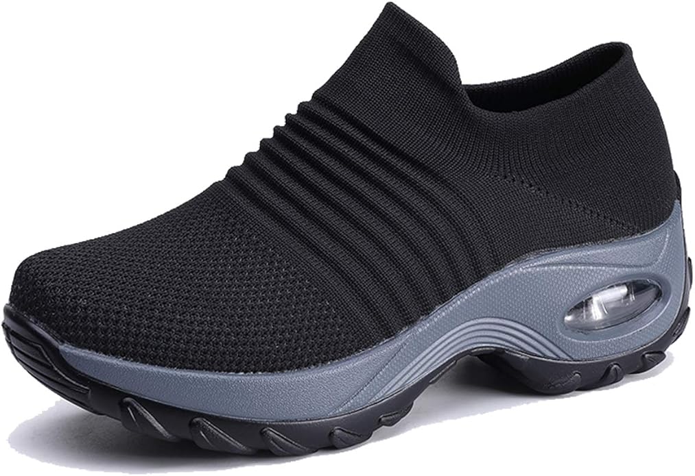 EXEBLUE Women Mesh Walking Shoes Slip on