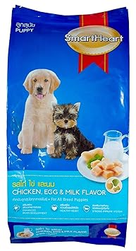 Smart Heart Puppy Dog Food Dry Chicken Egg and Milk, 3 kg
