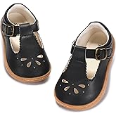 STQ KIDS Toddler Girl Mary Jane Dress Shoes Wide Ballet Flats for Girls Party School Shoe
