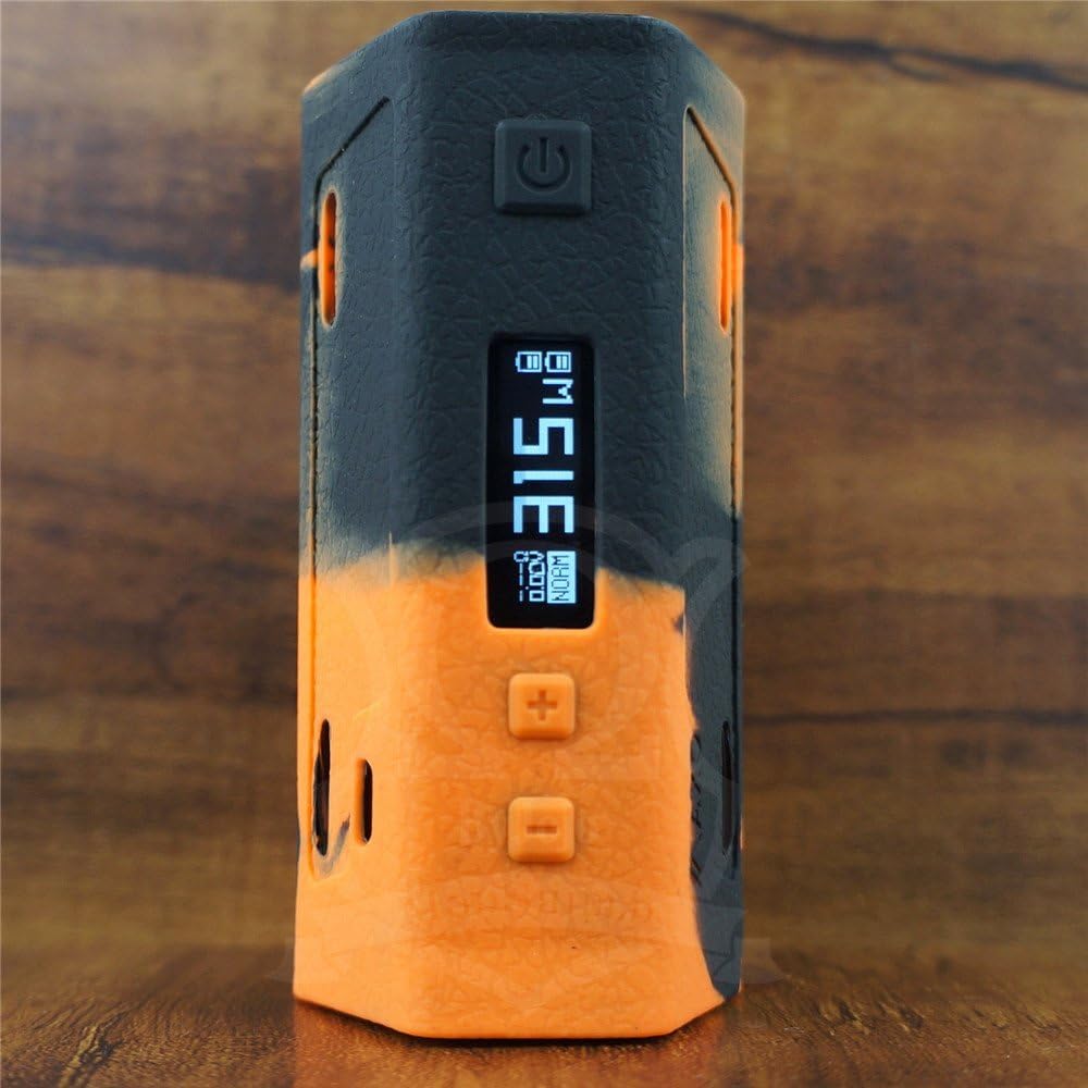 ModShield for iJoy Maxo 315W TC Quad 18650 Silicone Case ByJojo Skin Sleeve Cover Wrap Shield (Orange/Black)