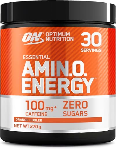 Optimum Nutrition Amino Energy Pre Workout Powder Orange Cooler 270 g 30