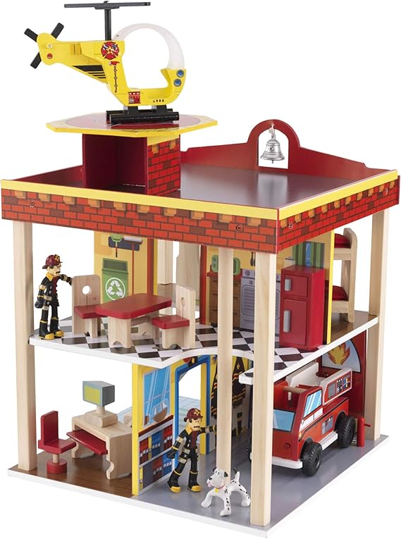 kidkraft police and fire station playset