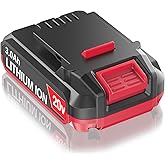 JGSPJ Battery Replacement for Bauer 20v Lithium Battery 3.0Ah, for 1702C-B 1701C-B 1907C-B 2108C-B Compatible with Bauer 20V Cordless Power Tools