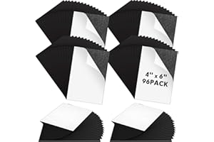 Macarrie 4 x 6 Adhesive Magnetic Sheets with Adhesive Backing Cuttable Magnetic Paper Stickers Flexible Peel and Stick for Picture Crafts Die Storage Photos(96 Pcs)