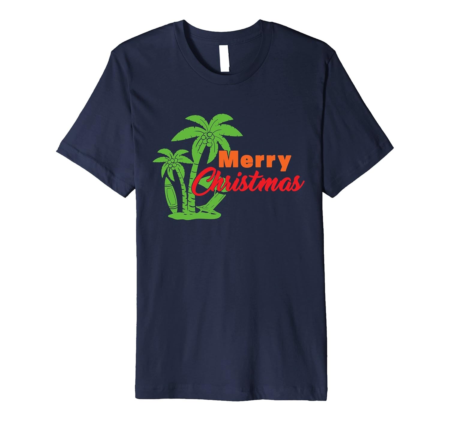 Tropical Christmas T-Shirt - Merry Christmas - slim fit-ANZ