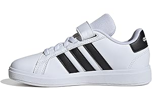 Adidas Unisex-Child Grand Court 2.0 Elastic Lace Sneaker