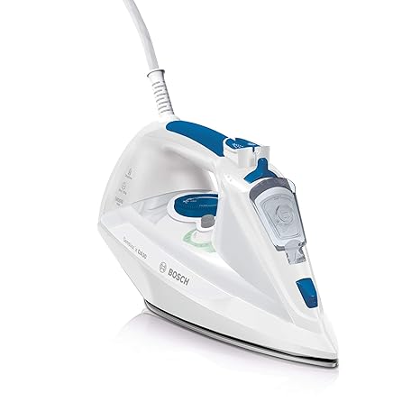 Bosch Dampfbügeleisen TDA302401W, 150g Dampfstoß, 3fach-Entkalkung, faltenfrei in jede Richtung, großer Wassertank 320 ml, 2.