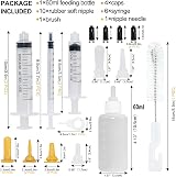 Aidiyapet Kitten Bottles 18Pack Feeding Syringe Nipple Kit for Newborn Pets view 2