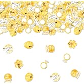 200Pcs Bee Confetti for Tables, She Found Her Honey Bridal Shower Decorations Bumble Bee Diamond Ring Table Deor for Women Honey Bee Bride to Bee Bridal Shower Engagement Wedding Bachelorette Party