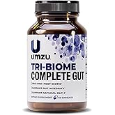 UMZU Tri-Biome Complete, (30 Day Supply) – 3 in 1 Probiotic Prebiotic Postbiotic Capsules with Akkermansia and CoreBiome – Probiotic for Adults, Gut Balance, Stomach Probiotics and Complete Gut Health