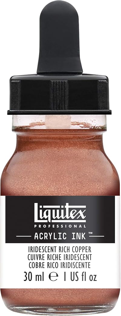 Liquitex Professional Acrylic Ink Iridescent Rich Copper 30ml Bottle 230
