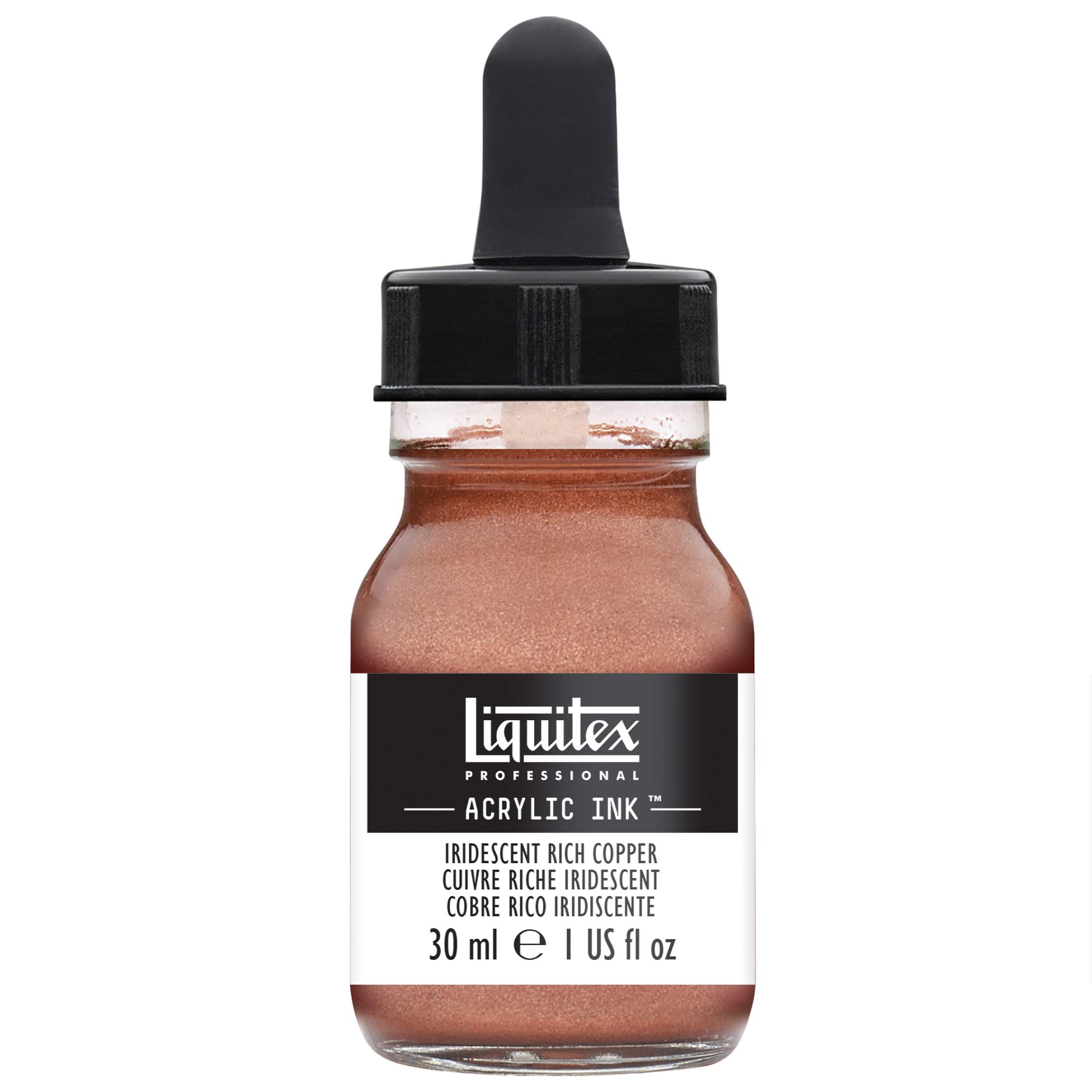 LIQUITEX Professional Acylic Ink 30ml Bottle Iridescent Rich Copper 230