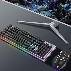 Beastron RGB Backlit Gaming Keyboard with Mouse