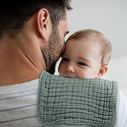 Looxii Muslin Burp Cloths 6 Pack - 20" x
