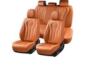 Coverado Car Seat Covers Full Set, Brown Seat Covers, Automotive Car Seat Cover, Car Seat Covers Front Seats Back Seat Covers