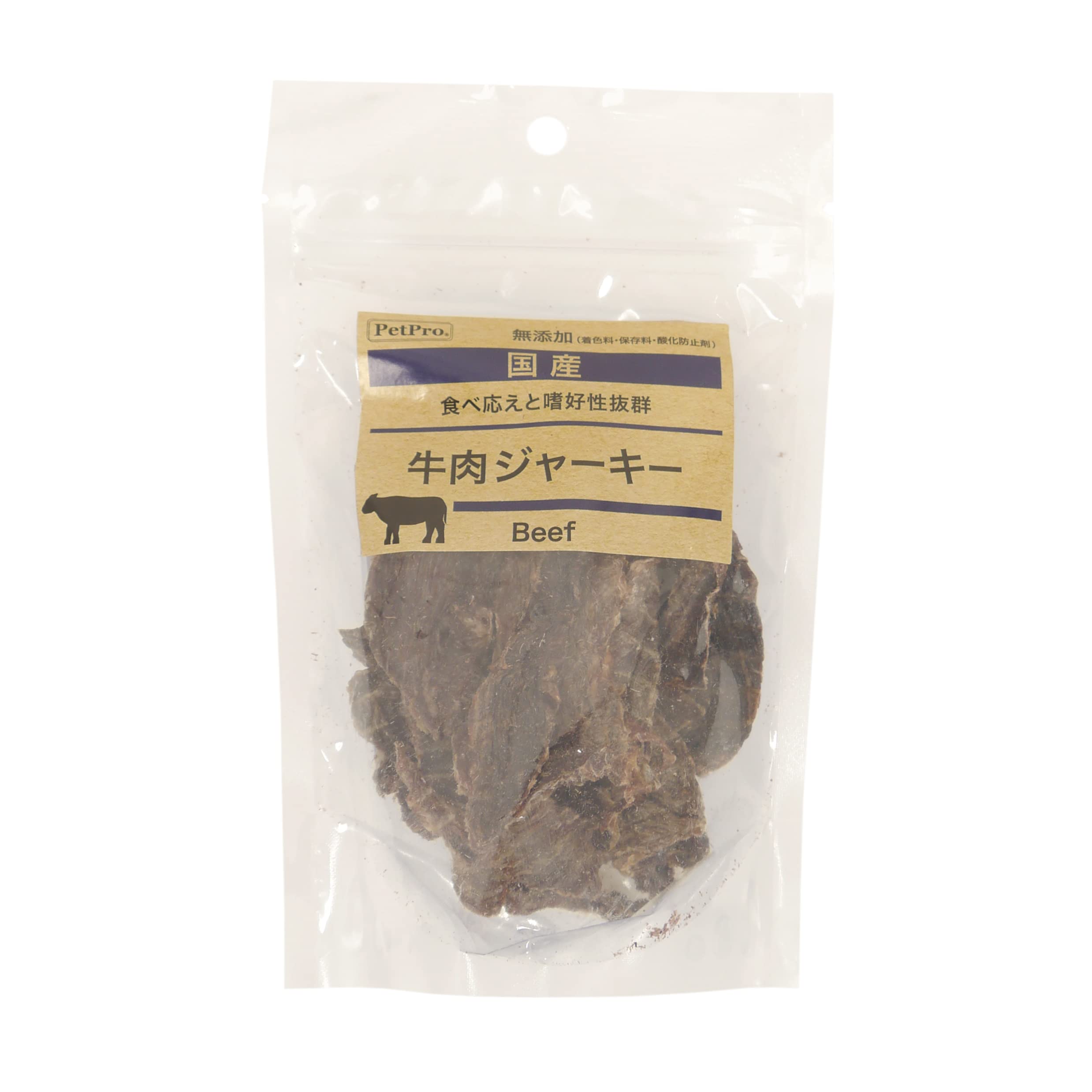 ペットプロ 国産おやつ 無添加 牛肉ジャーキー 47g商品画像