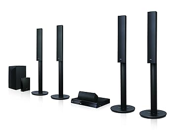 LG LHA755W 5.1 3D Blu-ray Heimkinosystem (1000 Watt, kabellose Rücklautsprecher, Smart TV, DLNA, Bluetooth, 1080p Upscaling) 