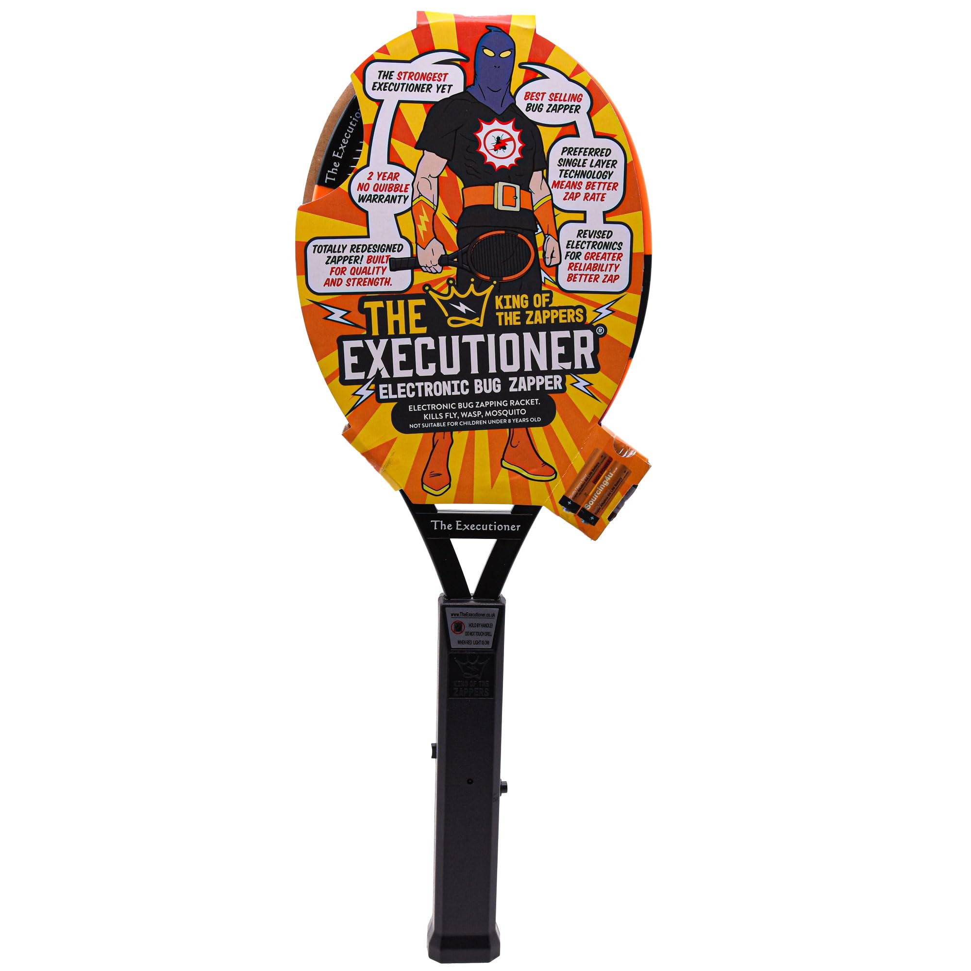 The Executioner Fly Killer Mosquito Swatter Racket Wasp Bug Zapper Indoor Outdoor Over 50cm Long โ image 1