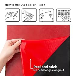 KASARO 6-Sheet Peel and Stick Backsplash Tiles for