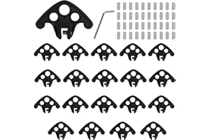 MARGAR 20 Pack Snow Guards for Metal Roofs，Plastic Roof Ice Guard for Standing Seam Metal Roofing, Stops Roof Snow from Breaking Up (Includes Set Screws)